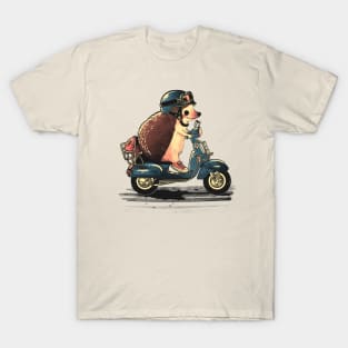 scooter hedgehog T-Shirt